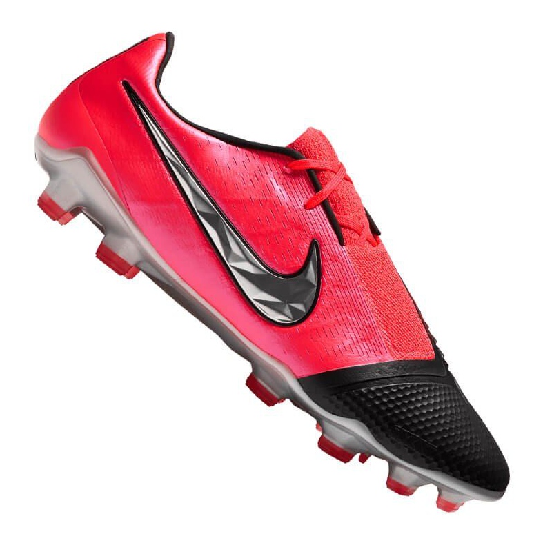 Chaussures de football Nike Phantom Vnm Elite Fg M AO7540-606 multicolore oranges et rouges