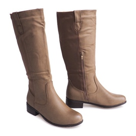 Bottes à talons 8524 Taupe gris