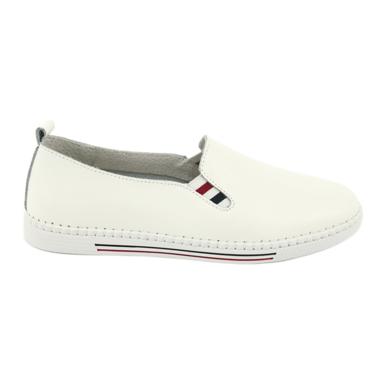 Baskets slipony en cuir Filippo DP066 blanche