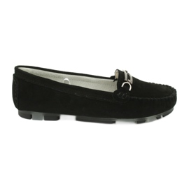 Mocassins en peau de chamois Filippo DP1202 noir
