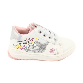 American Club Chaussures de sport pour filles avec une étoile GC15 White blanche American Club Chaussures de sport pour filles avec une étoile GC15 White blanche