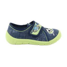 Chaussures enfant Befado 557P138 bleu marine vert