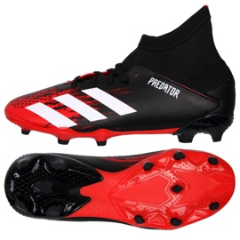 Chaussures de foot Adidas Predator 20.3 Fg Jr EF1930 multicolore le noir