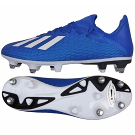 Chaussures de foot Adidas X 19.3 Sg M EG7165 bleu bleu Chaussures de foot Adidas X 19.3 Sg M EG7165 bleu bleu