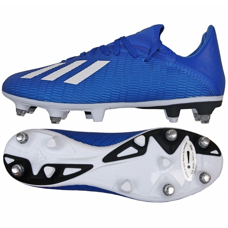 Chaussures de foot Adidas X 19.3 Sg M EG7165 bleu bleu
