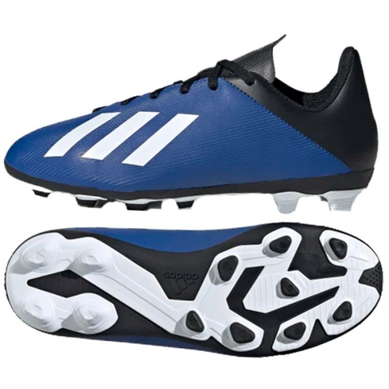 Chaussures de foot Adidas X 19.4 FxG Jr EF1615 bleu bleu
