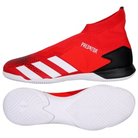 Chaussures d'intérieur adidas Predator 20.3 Ll In M EE9572 rouge rouge