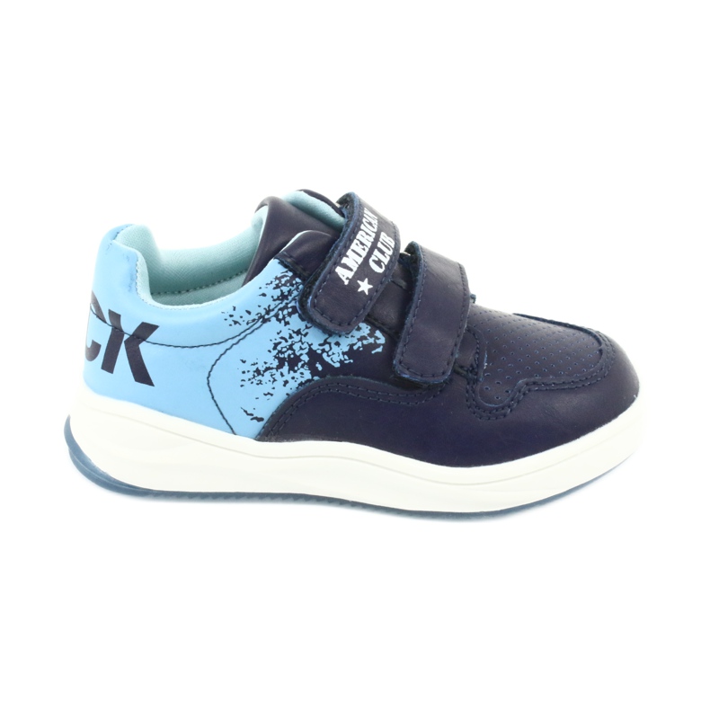 Chaussures de sport American Club GC18 Velcro bleu marin bleu