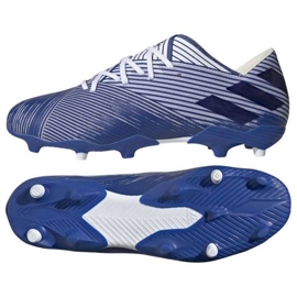 Chaussures de football Adidas Nemeziz 19.2 Fg M EG7222 bleu bleu