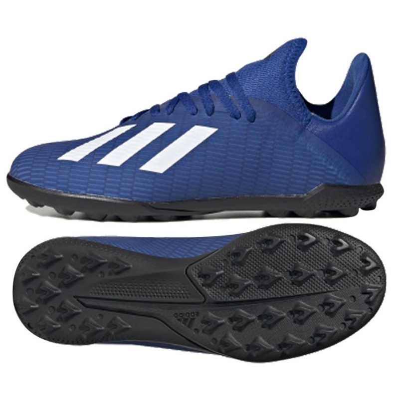 Chaussures de foot Adidas X 19.3 Tf Jr EG7172 bleu bleu