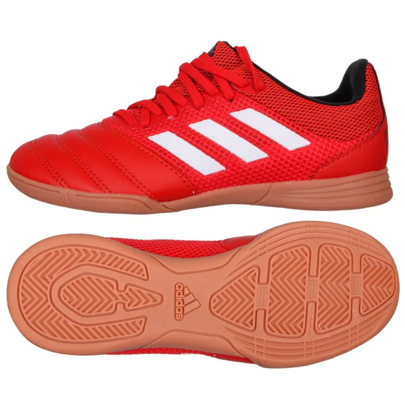 Chaussures indoor adidas Copa 20.3 In Sala Jr EF1915 rouge rouge