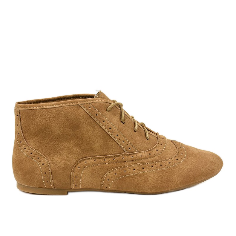 Chaussures de jazz ajourées marron DA8753 brun