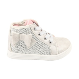 Chaussures de sport fille American Club GC17 blanc gris