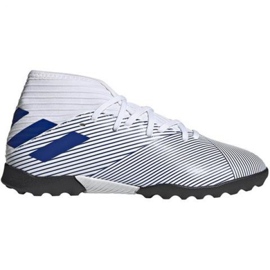 Chaussures de foot Adidas Nemeziz 19.3 Tf Jr EG7235 multicolore blanche