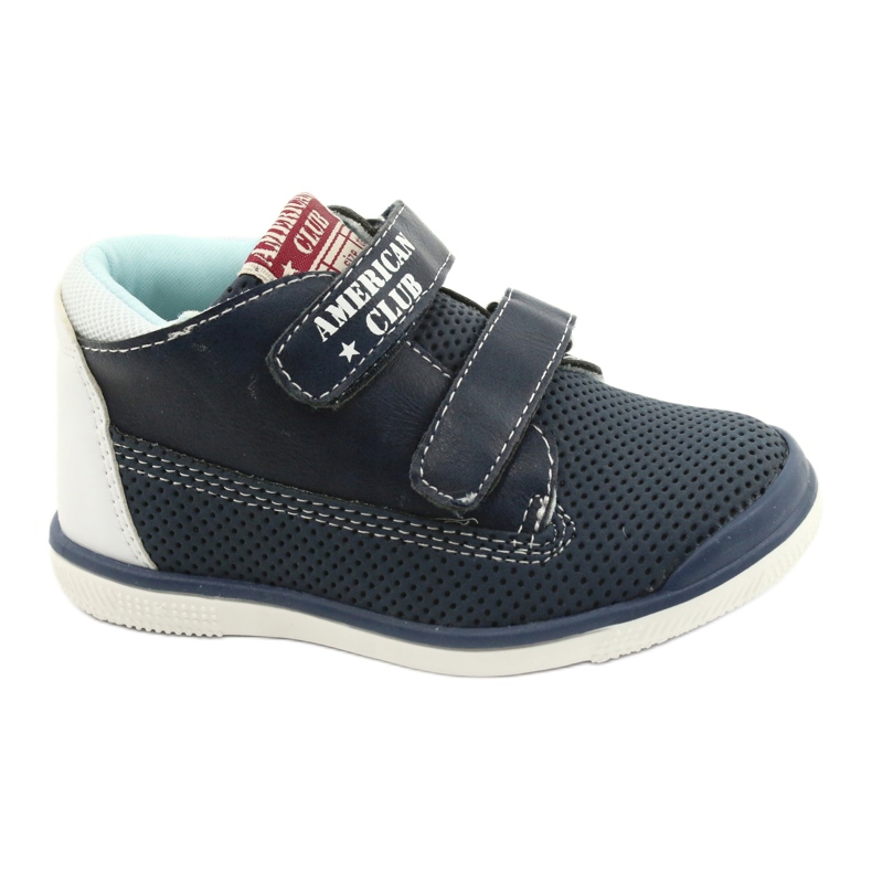 American Club Chaussures de sport américaines pour Velcro GC12 Navy Blue bleu