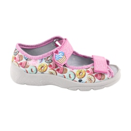 Chaussures enfant Befado 969X142 bleu rose gris vert jaune