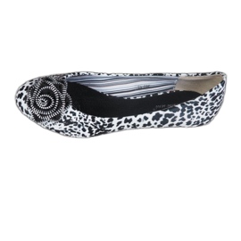 Ballerines Belle Décoration 369-15 Noir blanche le noir