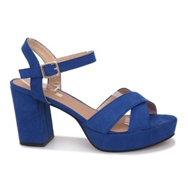 Sandales à talons bleues Enmore