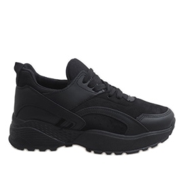 Chaussures de sport à la mode noires A88-18 le noir
