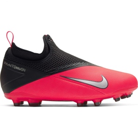 Chaussures de football Nike Phantom Vsn 2 Academy Df FG / MG Jr CD4059-606 rouge multicolore