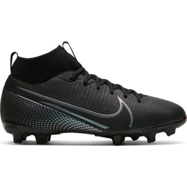 Chaussures de football Nike Mercurial Superfly 7 Academy FG / MG Jr AT8120-010 noir noir