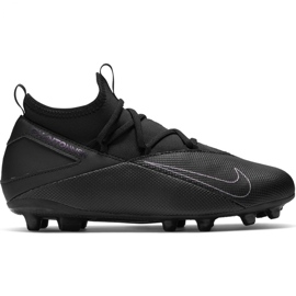 Chaussures de football Nike Phantom Vsn 2 Club Df FG / MG Jr CD4061-010 noir noir