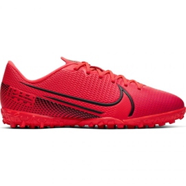 Chaussures de football Nike Mercurial Vapor 13 Academy Tf Jr AT8145-606 rouge oranges et rouges