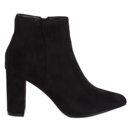 Bottines noires à talons 2C1AX1008-8 Noir le noir