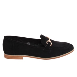 Noir Mocassins femme noirs T355P Noir le noir