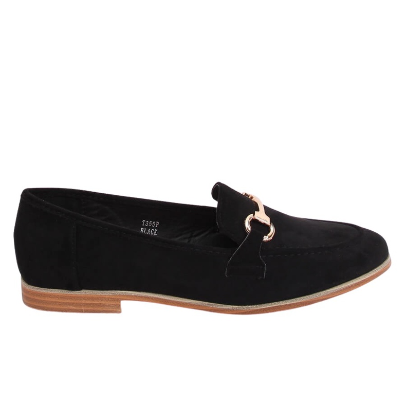 Noir Mocassins femme noirs T355P Noir le noir