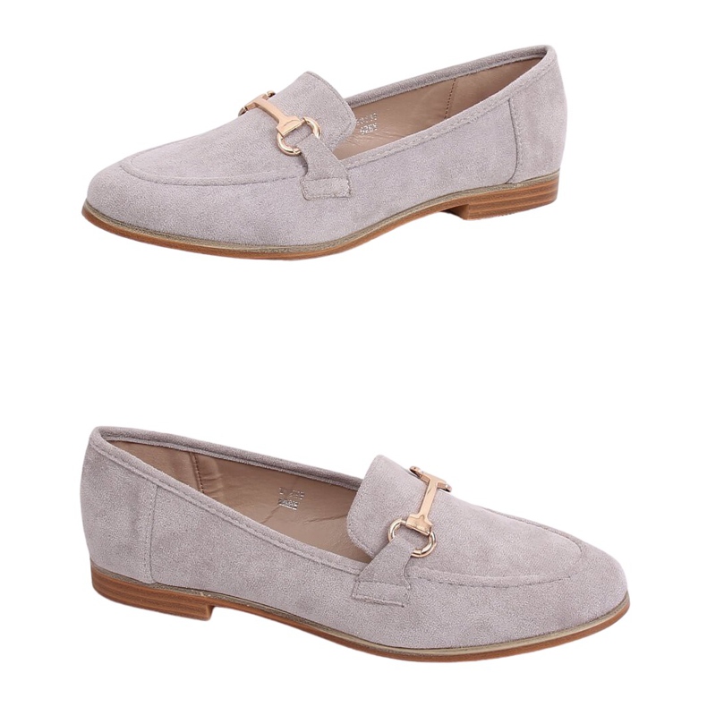 Gris Mocassins femme gris T355P Gris Gris Mocassins femme gris T355P Gris