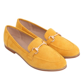 Mocassins femme miel T355P Jaune