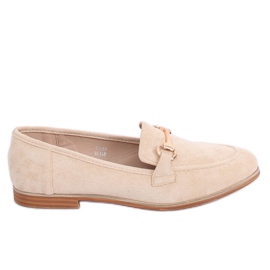 Mocassins femme beige T355P Beige