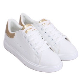 Baskets femme blanches LA85P Or