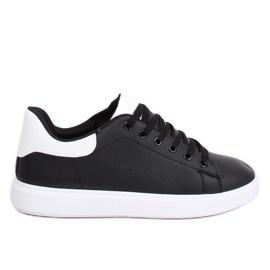 Baskets femme noires LA85P All Black blanc