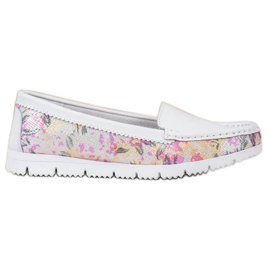 Vinceza Mocassins Avec Motif blanc multicolore