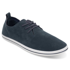Baskets Homme Légères Avec Eco Suede 1205 Bleu Marine