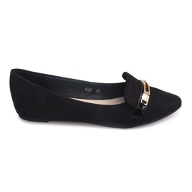 Ballerines Mocassins Avec Eco-Suède N26 Noir le noir