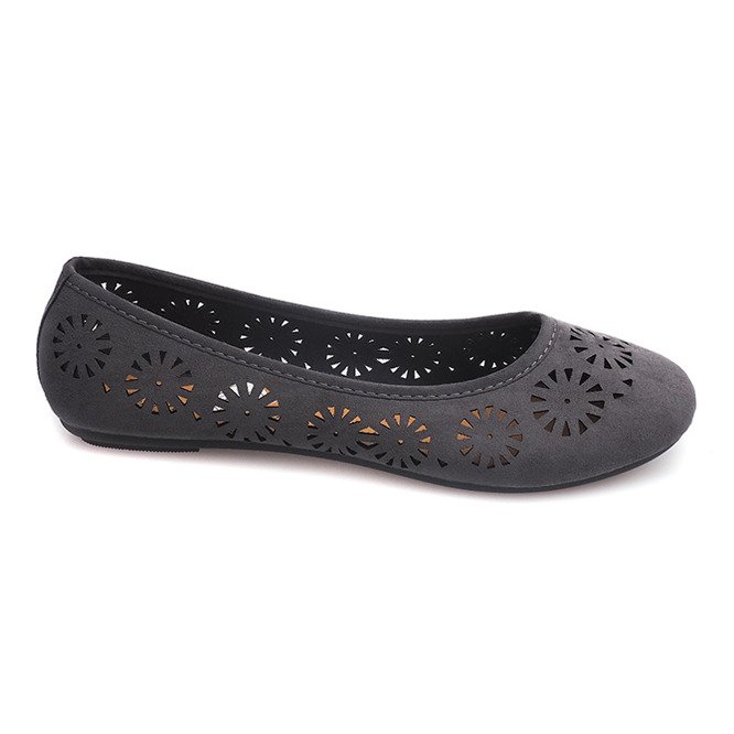 Ballerines Ajourées A009 Gris