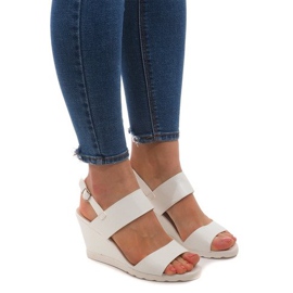 Sandales Compensées EL-18 Blanc