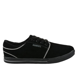 Baskets homme noires MC704-3