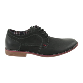 American Club CY01 chaussures à lacets pour hommes noir