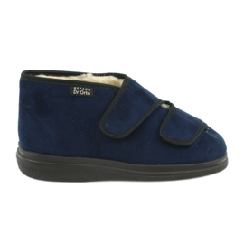Chaussures en peau de mouton Befado 986D010 bleu marine