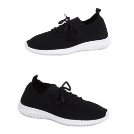 Chaussures de sport noires 7753-Y Noir le noir