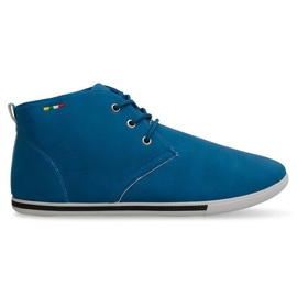 Baskets montantes bleues Skate 66511