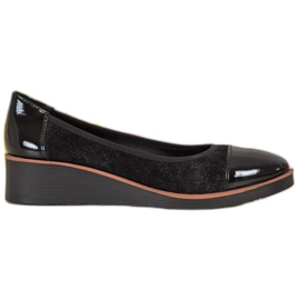 Ballerines à talon compensé VINCEZA le noir multicolore