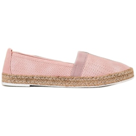 Goodin Espadrilles ajourées rose