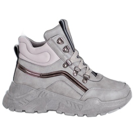 Queentina Baskets chaudes gris Queentina Baskets chaudes gris