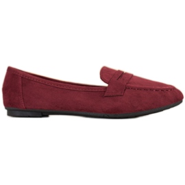 Fama Mocassins classiques rouge
