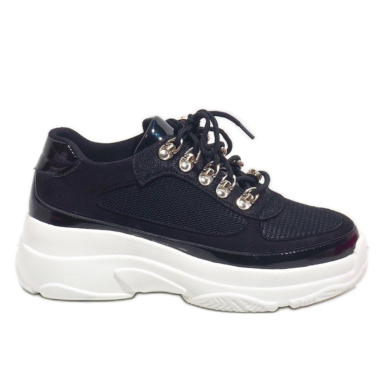 Baskets de sport noires J-8704 le noir